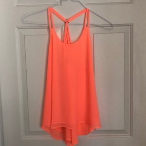 Bright peach tank